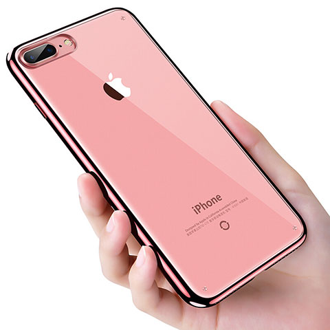 Custodia Silicone Trasparente Ultra Sottile Morbida T21 per Apple iPhone 7 Plus Chiaro