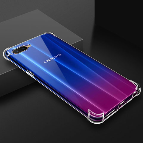 Custodia Silicone Trasparente Ultra Sottile Morbida Z01 per Oppo K1 Chiaro