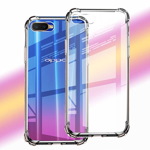 Custodia Silicone Trasparente Ultra Sottile Morbida Z06 per Oppo RX17 Neo Chiaro