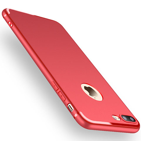 Custodia Silicone Ultra Sottile Cover Morbida Z15 per Apple iPhone 7 Plus Rosso