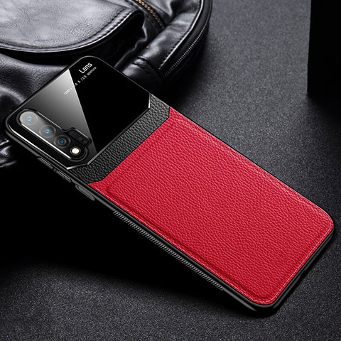 Custodia Silicone Ultra Sottile Morbida 360 Gradi Cover C01 per Huawei Nova 6 Rosso