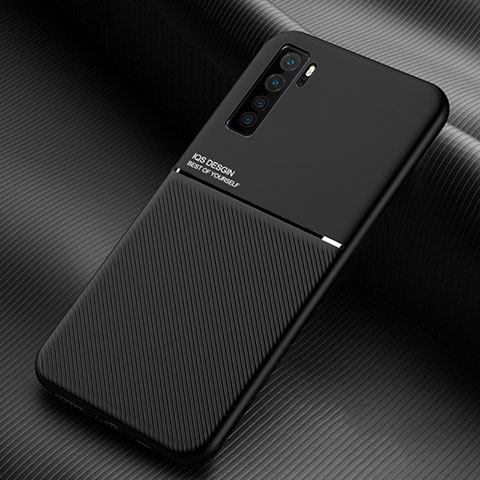 Custodia Silicone Ultra Sottile Morbida 360 Gradi Cover C01 per Huawei P40 Lite 5G Nero