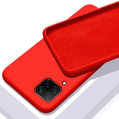 Custodia Silicone Ultra Sottile Morbida 360 Gradi Cover C01 per Huawei P40 Lite Rosso