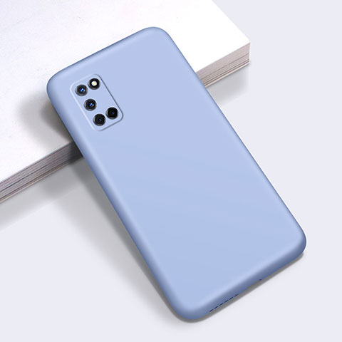 Custodia Silicone Ultra Sottile Morbida 360 Gradi Cover C01 per Oppo A72 Cielo Blu