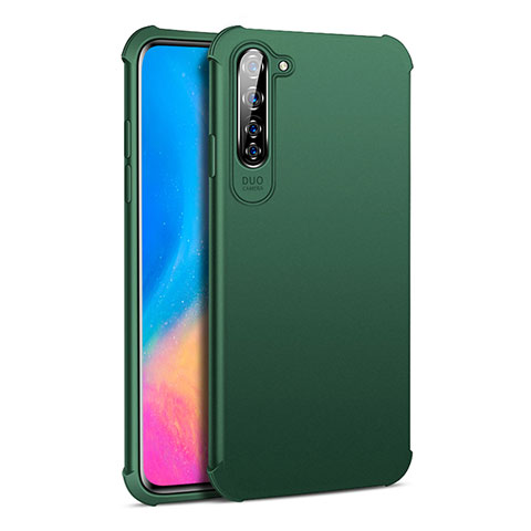 Custodia Silicone Ultra Sottile Morbida 360 Gradi Cover C01 per Oppo F15 Verde