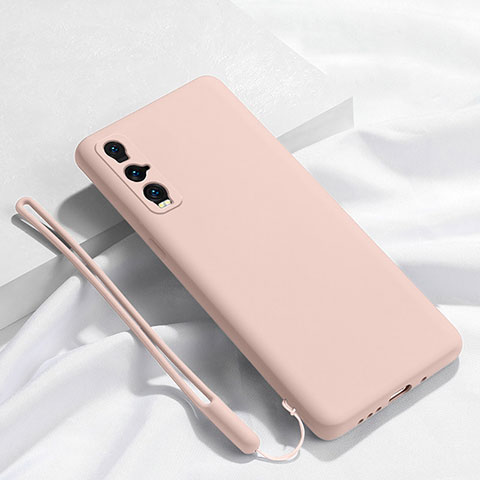 Custodia Silicone Ultra Sottile Morbida 360 Gradi Cover C01 per Oppo Find X2 Rosa