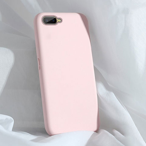 Custodia Silicone Ultra Sottile Morbida 360 Gradi Cover C01 per Oppo R15X Rosa