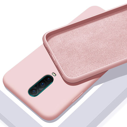 Custodia Silicone Ultra Sottile Morbida 360 Gradi Cover C01 per Oppo R17 Pro Rosa