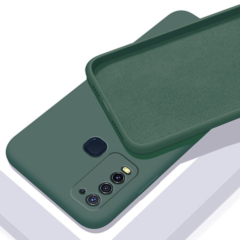 Custodia Silicone Ultra Sottile Morbida 360 Gradi Cover C01 per Vivo Y50 Verde