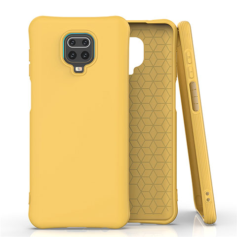 Custodia Silicone Ultra Sottile Morbida 360 Gradi Cover C01 per Xiaomi Poco M2 Pro Giallo