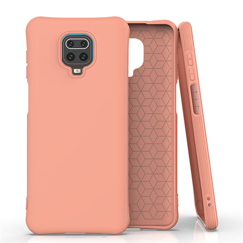 Custodia Silicone Ultra Sottile Morbida 360 Gradi Cover C01 per Xiaomi Redmi Note 9 Pro Max Arancione