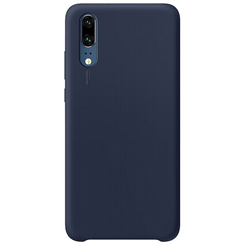 Custodia Silicone Ultra Sottile Morbida 360 Gradi Cover C02 per Huawei P20 Blu