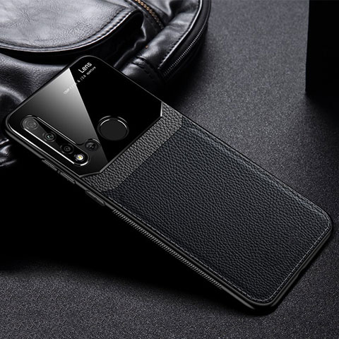 Custodia Silicone Ultra Sottile Morbida 360 Gradi Cover C02 per Huawei P20 Lite (2019) Nero