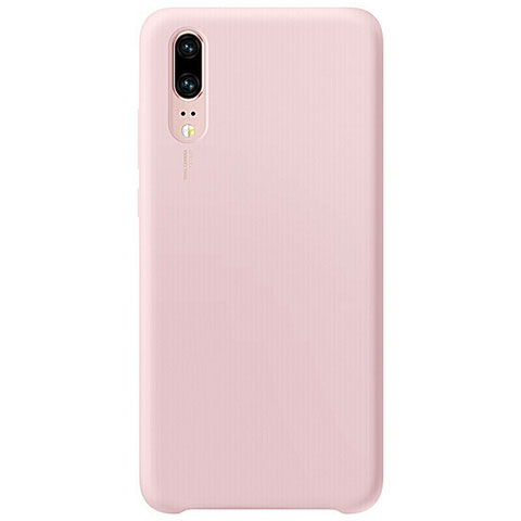 Custodia Silicone Ultra Sottile Morbida 360 Gradi Cover C02 per Huawei P20 Rosa