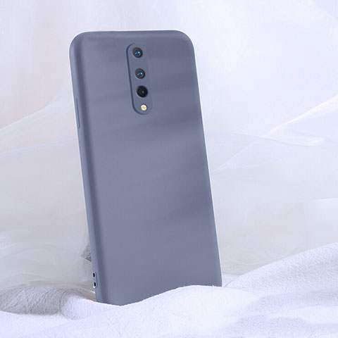 Custodia Silicone Ultra Sottile Morbida 360 Gradi Cover C02 per OnePlus 8 Grigio