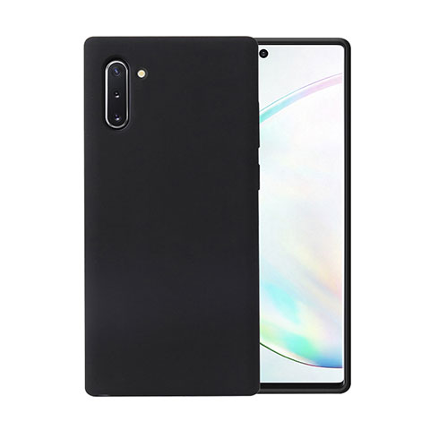 Custodia Silicone Ultra Sottile Morbida 360 Gradi Cover C02 per Samsung Galaxy Note 10 5G Nero