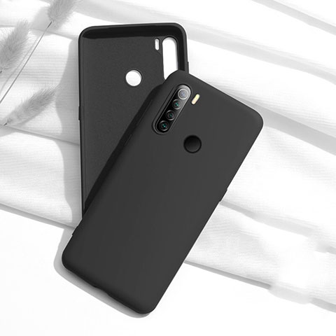Custodia Silicone Ultra Sottile Morbida 360 Gradi Cover C02 per Xiaomi Redmi Note 8 (2021) Nero