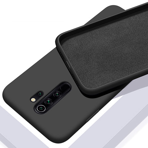 Custodia Silicone Ultra Sottile Morbida 360 Gradi Cover C02 per Xiaomi Redmi Note 8 Pro Nero