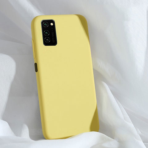 Custodia Silicone Ultra Sottile Morbida 360 Gradi Cover C03 per Huawei Honor V30 5G Giallo