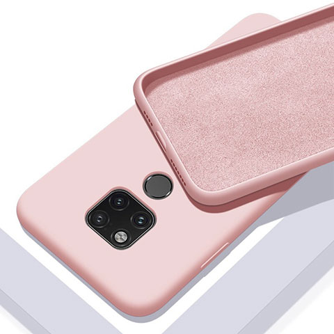 Custodia Silicone Ultra Sottile Morbida 360 Gradi Cover C03 per Huawei Mate 20 X 5G Rosa