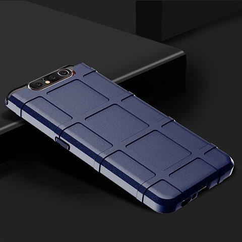 Custodia Silicone Ultra Sottile Morbida 360 Gradi Cover C03 per Samsung Galaxy A90 4G Blu