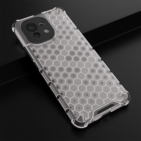 Custodia Silicone Ultra Sottile Morbida 360 Gradi Cover C03 per Xiaomi Mi 11 Lite 5G Bianco