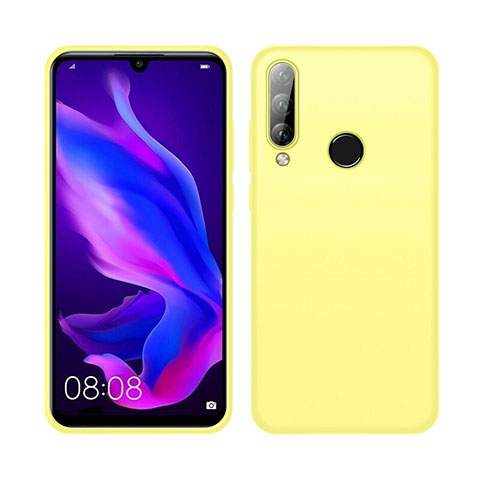 Custodia Silicone Ultra Sottile Morbida 360 Gradi Cover C04 per Huawei P30 Lite XL Giallo