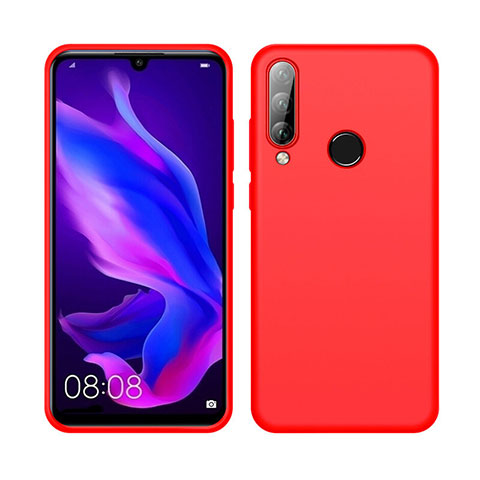 Custodia Silicone Ultra Sottile Morbida 360 Gradi Cover C04 per Huawei P30 Lite XL Rosso