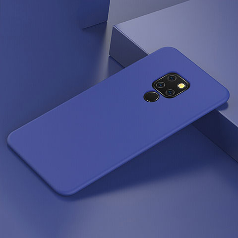 Custodia Silicone Ultra Sottile Morbida 360 Gradi Cover C05 per Huawei Mate 20 Blu