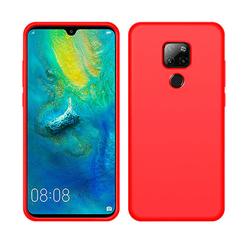 Custodia Silicone Ultra Sottile Morbida 360 Gradi Cover C05 per Huawei Mate 20 X 5G Rosso