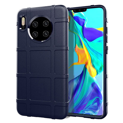 Custodia Silicone Ultra Sottile Morbida 360 Gradi Cover C05 per Huawei Mate 30 Pro 5G Blu