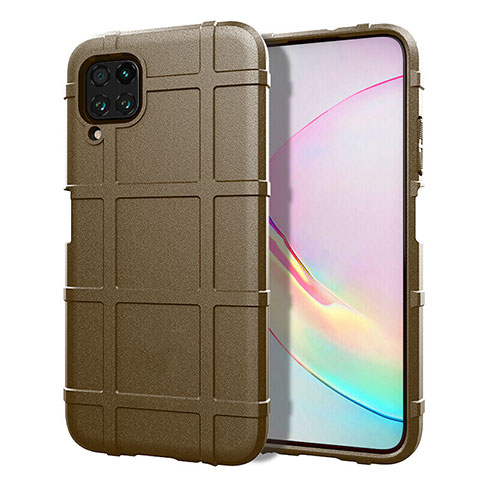 Custodia Silicone Ultra Sottile Morbida 360 Gradi Cover C05 per Huawei Nova 6 SE Marrone