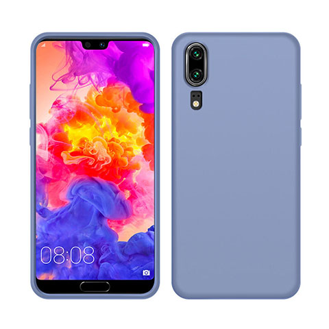 Custodia Silicone Ultra Sottile Morbida 360 Gradi Cover C05 per Huawei P20 Viola