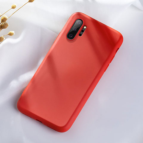 Custodia Silicone Ultra Sottile Morbida 360 Gradi Cover C05 per Samsung Galaxy Note 10 Plus 5G Rosso