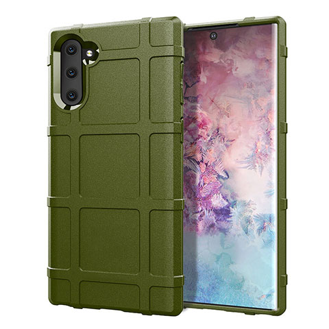 Custodia Silicone Ultra Sottile Morbida 360 Gradi Cover C05 per Samsung Galaxy Note 10 Verde