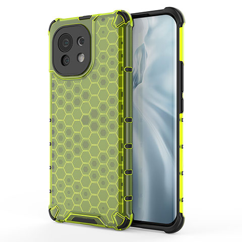 Custodia Silicone Ultra Sottile Morbida 360 Gradi Cover C05 per Xiaomi Mi 11 Lite 4G Verde