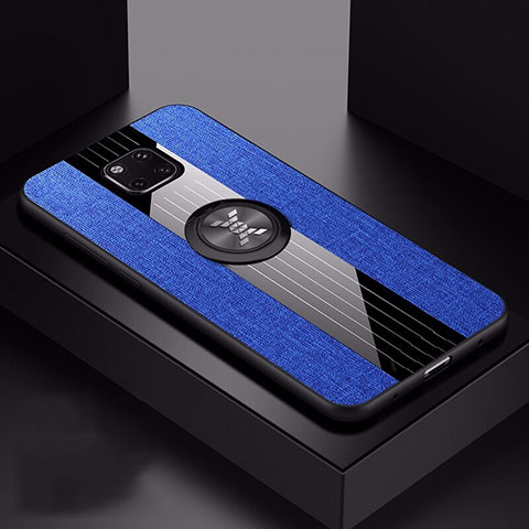 Custodia Silicone Ultra Sottile Morbida 360 Gradi Cover C06 per Huawei Mate 20 Pro Blu