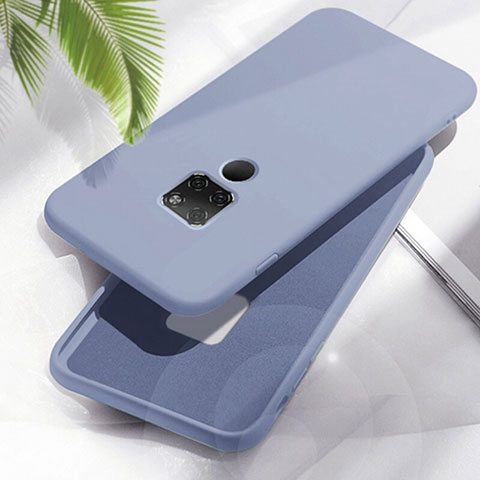 Custodia Silicone Ultra Sottile Morbida 360 Gradi Cover C06 per Huawei Mate 20 Viola