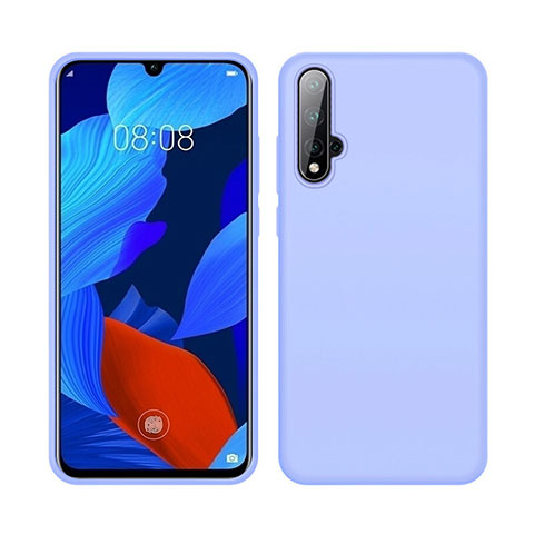 Custodia Silicone Ultra Sottile Morbida 360 Gradi Cover C06 per Huawei Nova 5 Cielo Blu