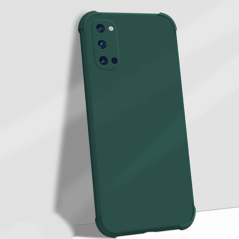 Custodia Silicone Ultra Sottile Morbida 360 Gradi Cover C06 per Oppo Reno4 5G Verde