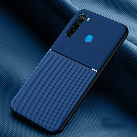 Custodia Silicone Ultra Sottile Morbida 360 Gradi Cover C06 per Xiaomi Redmi Note 8 Blu