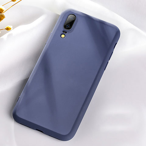 Custodia Silicone Ultra Sottile Morbida 360 Gradi Cover C08 per Huawei P20 Viola