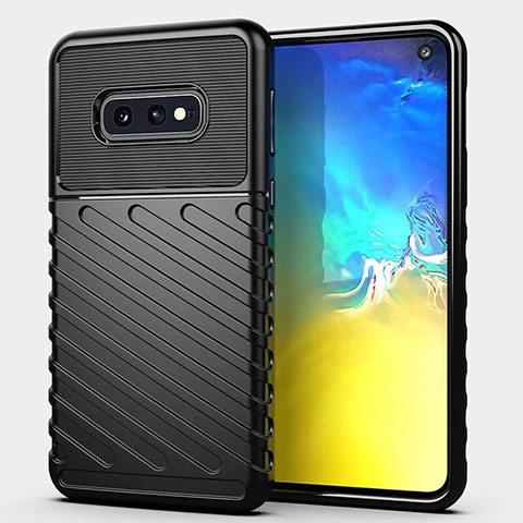 Custodia Silicone Ultra Sottile Morbida 360 Gradi Cover C08 per Samsung Galaxy S10e Nero