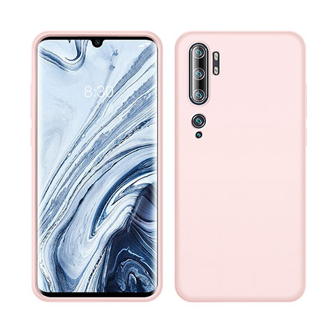 Custodia Silicone Ultra Sottile Morbida 360 Gradi Cover C08 per Xiaomi Mi Note 10 Rosa