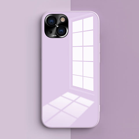 Custodia Silicone Ultra Sottile Morbida 360 Gradi Cover G01 per Apple iPhone 13 Lavanda