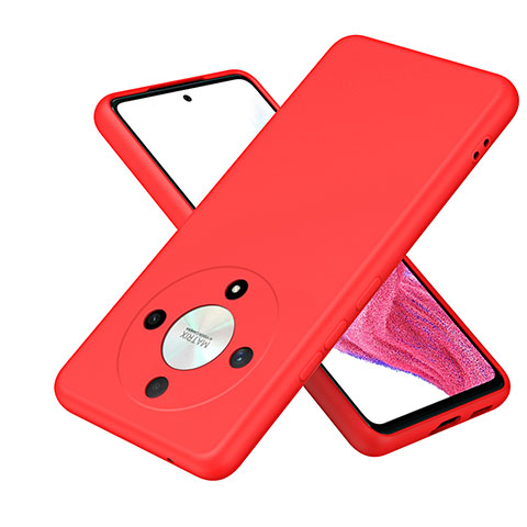 Custodia Silicone Ultra Sottile Morbida 360 Gradi Cover H01P per Huawei Honor X9b 5G Rosso