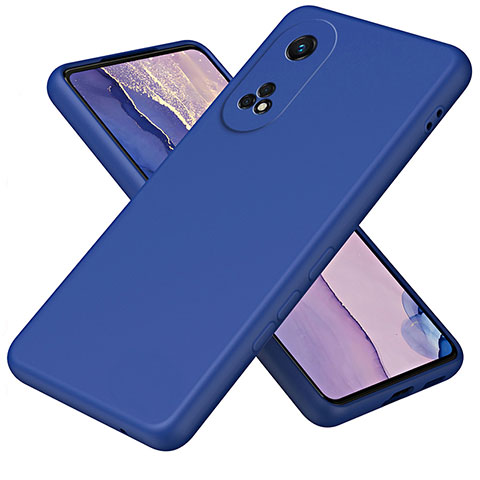 Custodia Silicone Ultra Sottile Morbida 360 Gradi Cover H01P per Oppo Reno8 T 4G Blu