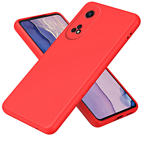 Custodia Silicone Ultra Sottile Morbida 360 Gradi Cover H01P per Oppo Reno8 T 4G Rosso