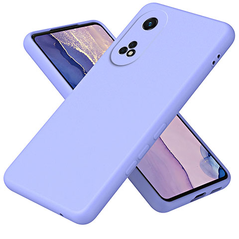 Custodia Silicone Ultra Sottile Morbida 360 Gradi Cover H01P per Oppo Reno8 T 4G Viola