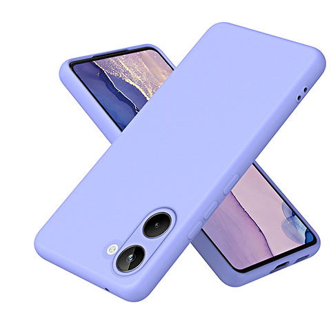 Custodia Silicone Ultra Sottile Morbida 360 Gradi Cover H01P per Realme 10 4G Viola